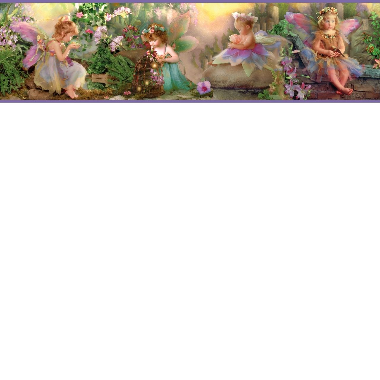 Chesapeake Esmeralda Blue Fairyland Portrait Border - HD Wallpaper 