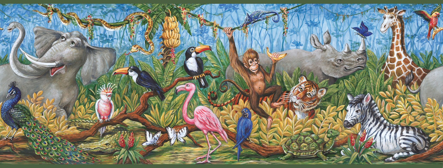 Animals Wallpaper Jungle - 1424x542 Wallpaper 