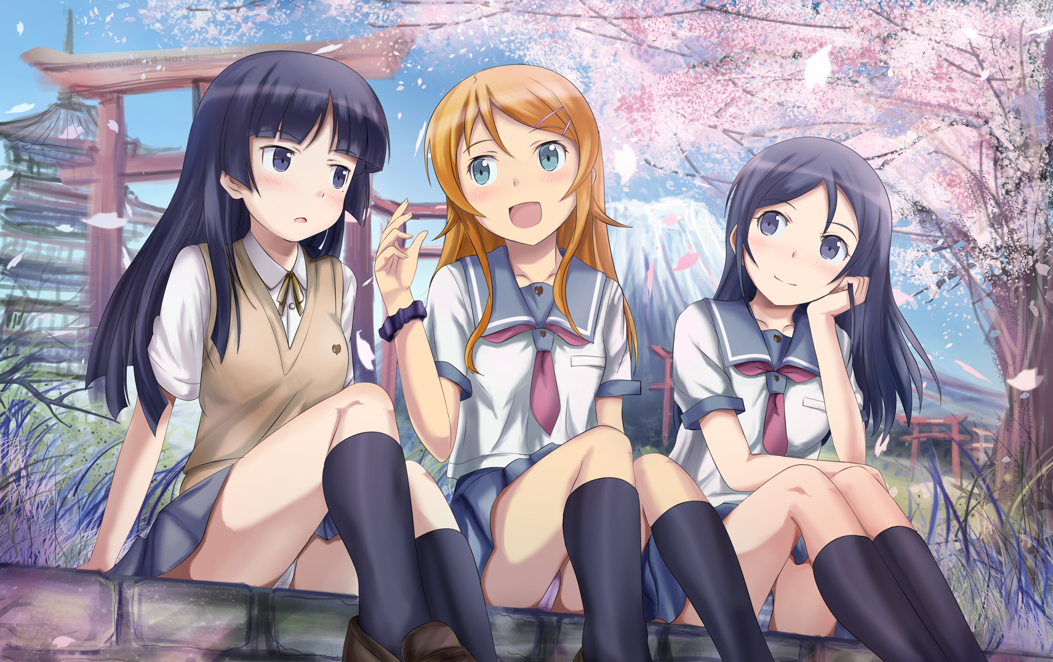Anime Wallpaper Oreimo - HD Wallpaper 