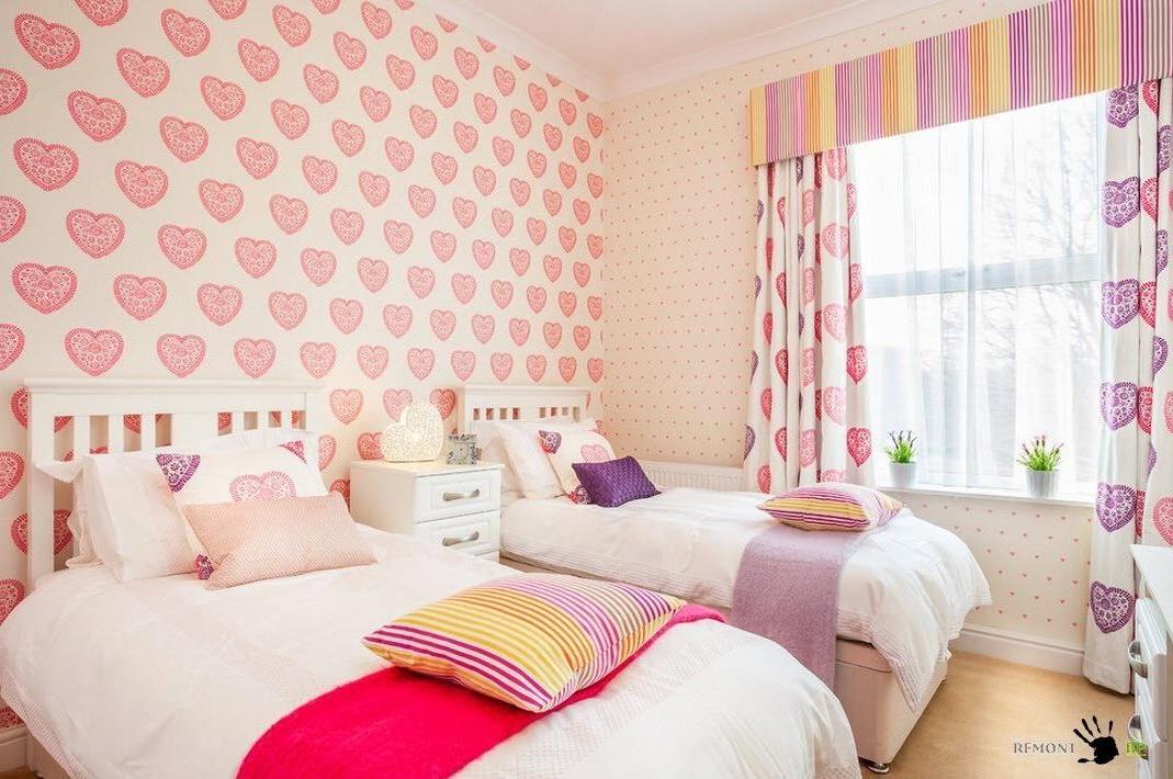 Beautiful Pink Heart Wallpaper Decoration For Girls - Beautiful Wallpapers For Girls Room - HD Wallpaper 