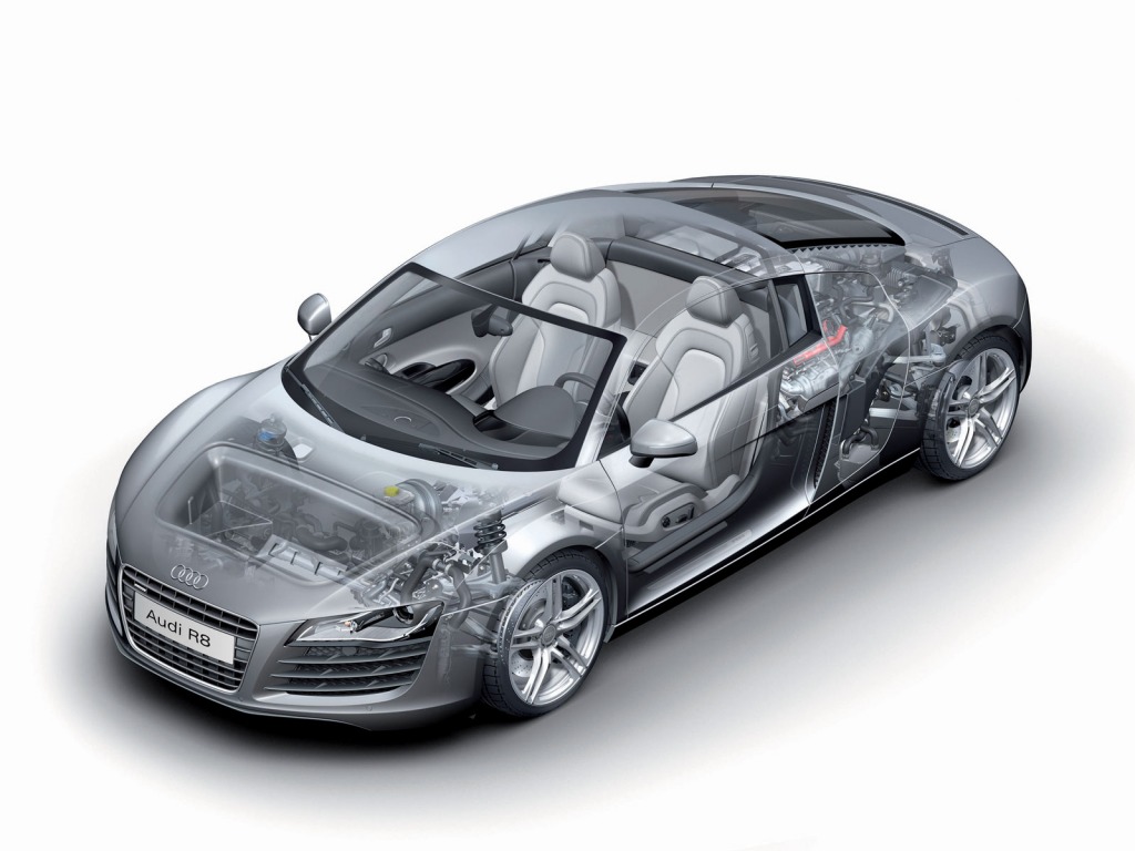 Audi R8 Inside View - HD Wallpaper 