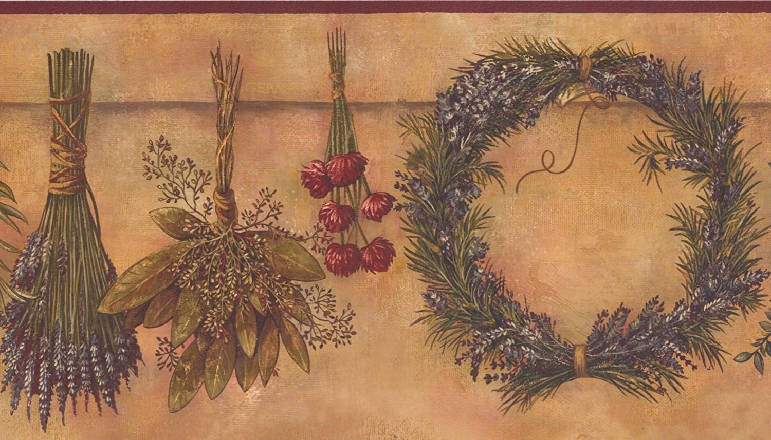 Kitchen Wallpaper Border Herbs - HD Wallpaper 