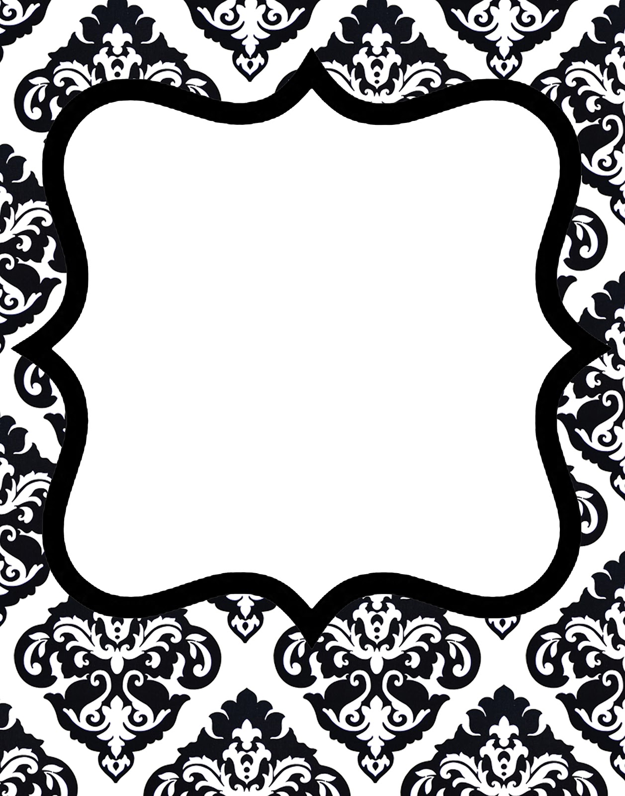 Doodle Craft Freebie 1 Gorgeous Damask Invitations - Modelo Para Fazer Convite - HD Wallpaper 
