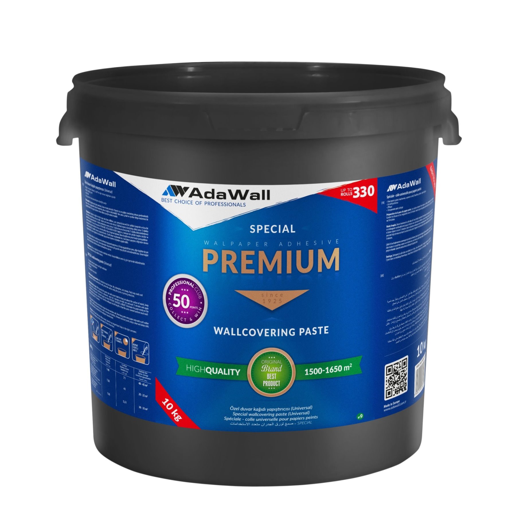 10 Kg Wallpaper Adhesive - Plastic - HD Wallpaper 
