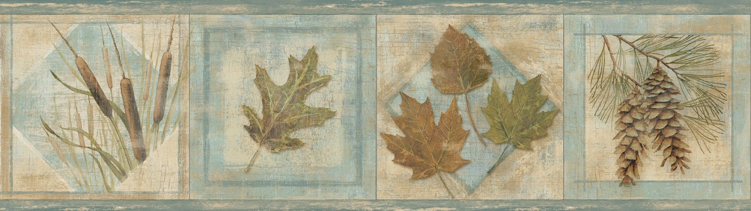 Brewster Tll Seminole Greenleaf Border Wallpaper - HD Wallpaper 