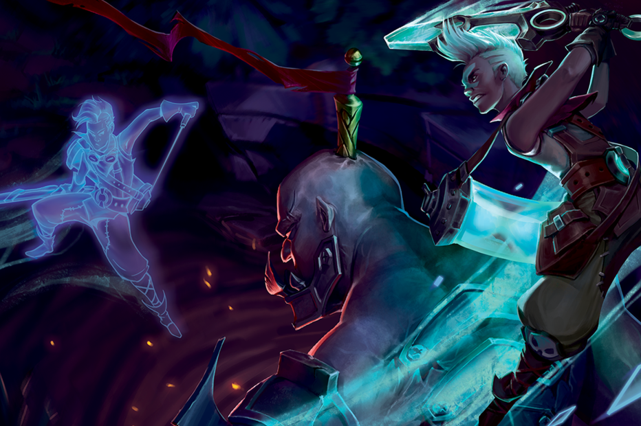 Ekko Vs Sion - League Of Legends Artwork Hd - HD Wallpaper 