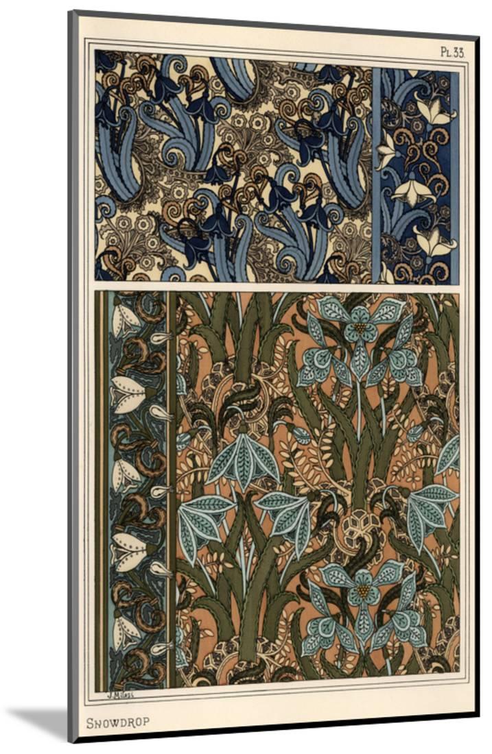Plants Patterns Art Nouveau - HD Wallpaper 
