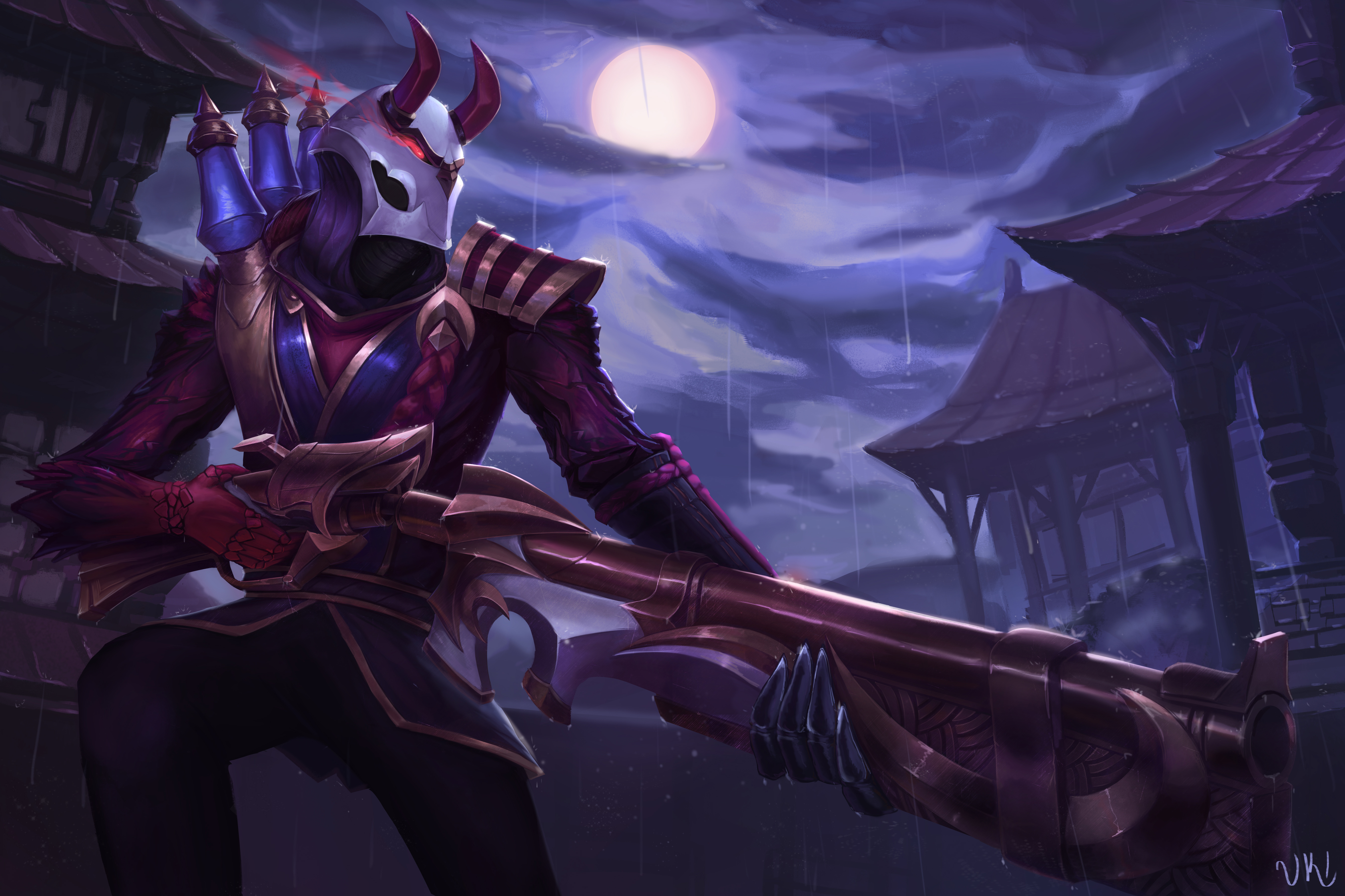 Blood Moon Jhin Lol Wallpaper - League Of Legends Blood Moon Jhin - HD Wallpaper 