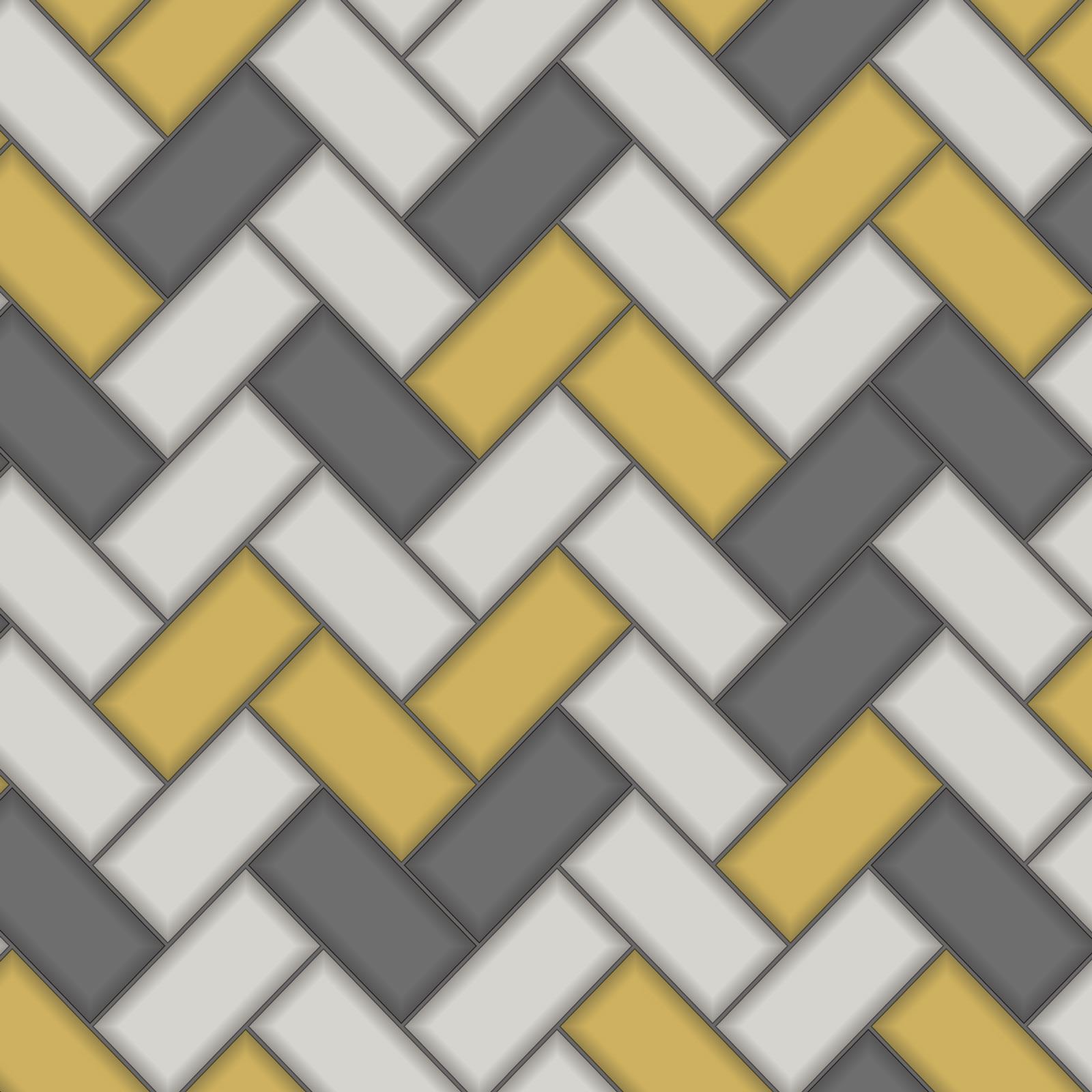 Yellow And Grey Tiles - HD Wallpaper 