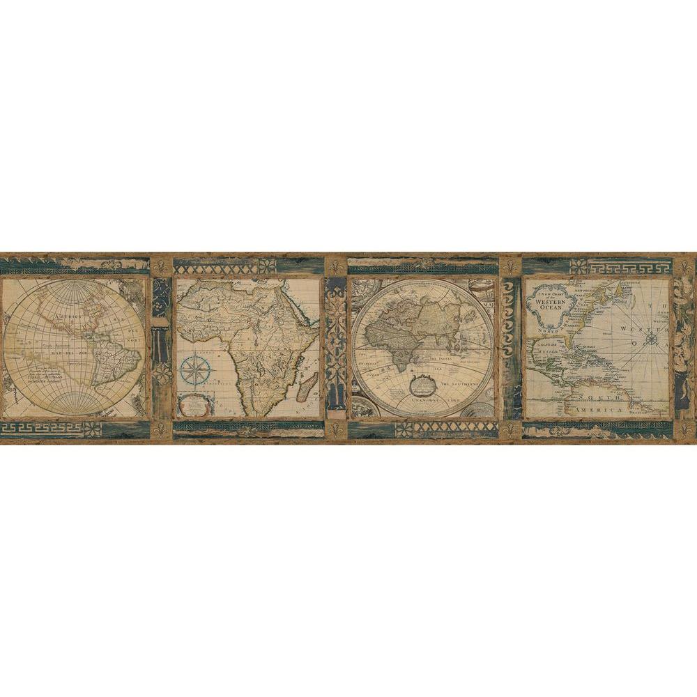 Map Wallpaper Border - HD Wallpaper 