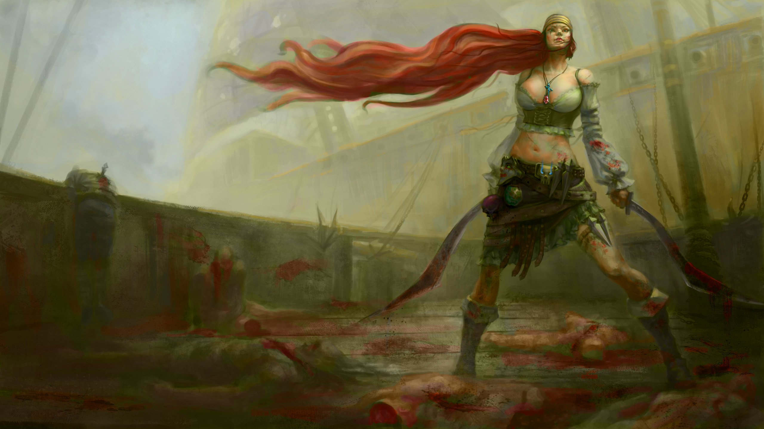 Katarina Lol Art - HD Wallpaper 