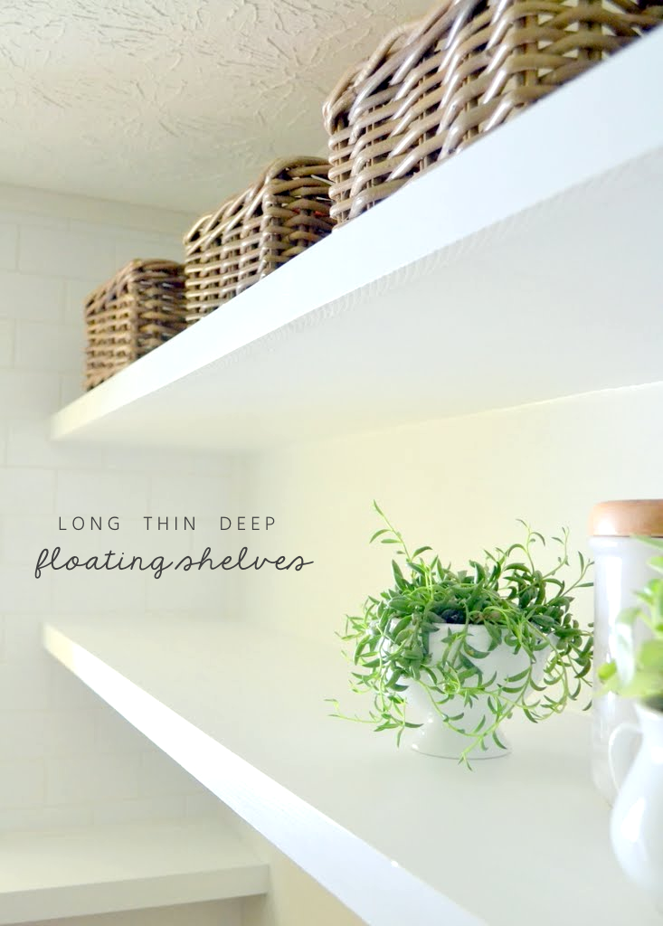 Thin And Sturdy Floating Laundry Shelves - White Deep Floating Shelves - HD Wallpaper 