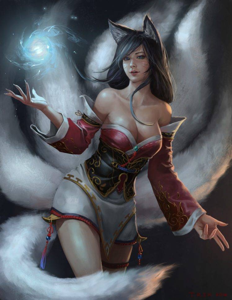 Ahri Lol Wallpaper Phone - HD Wallpaper 