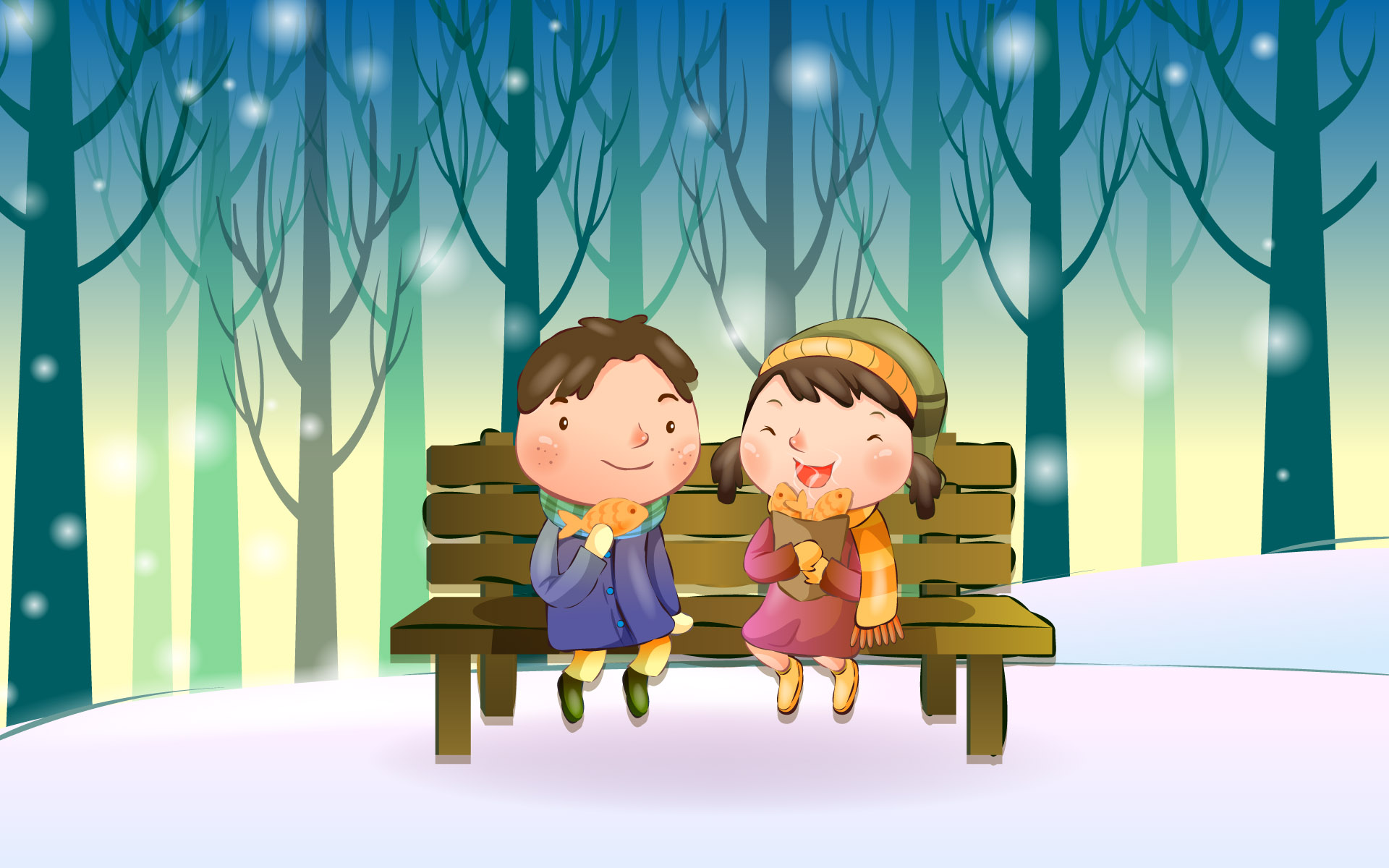 Couple Lovely Cute Hd - HD Wallpaper 