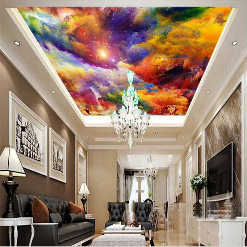 Hall Ceiling Paint Design - HD Wallpaper 