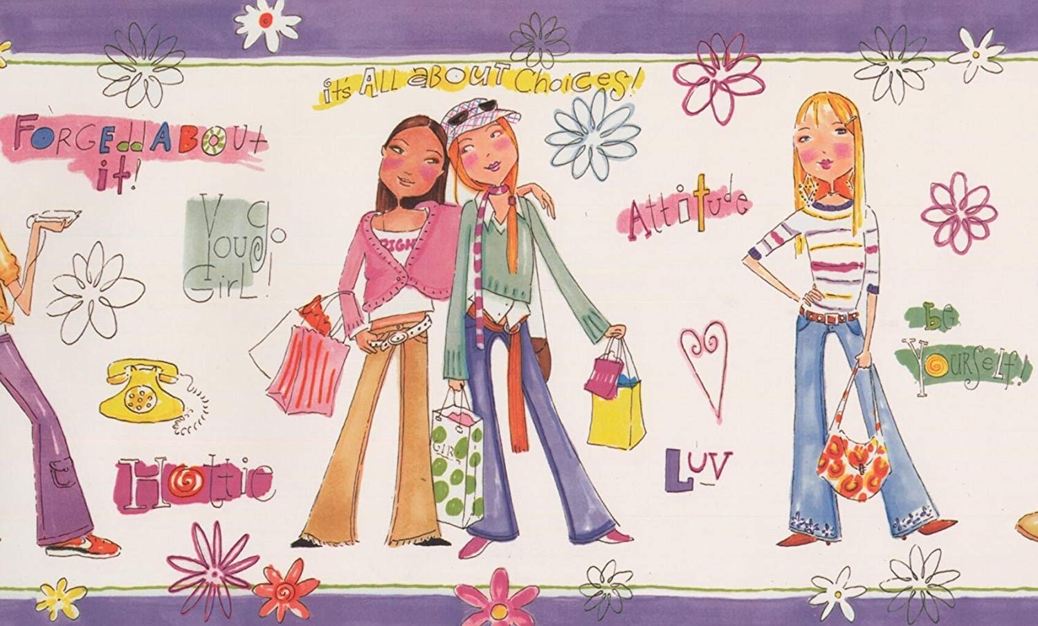 Bedroom Wallpaper Border - HD Wallpaper 