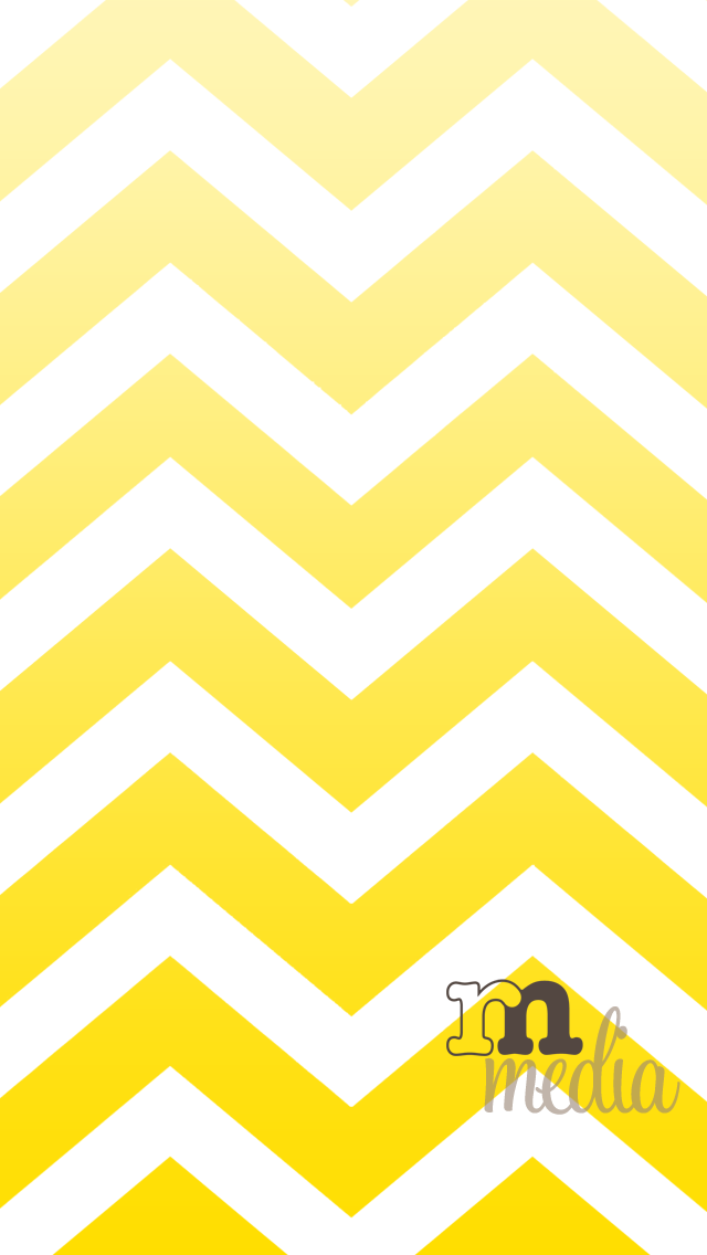 Ombre Chevron Wallpaper Yellow - HD Wallpaper 