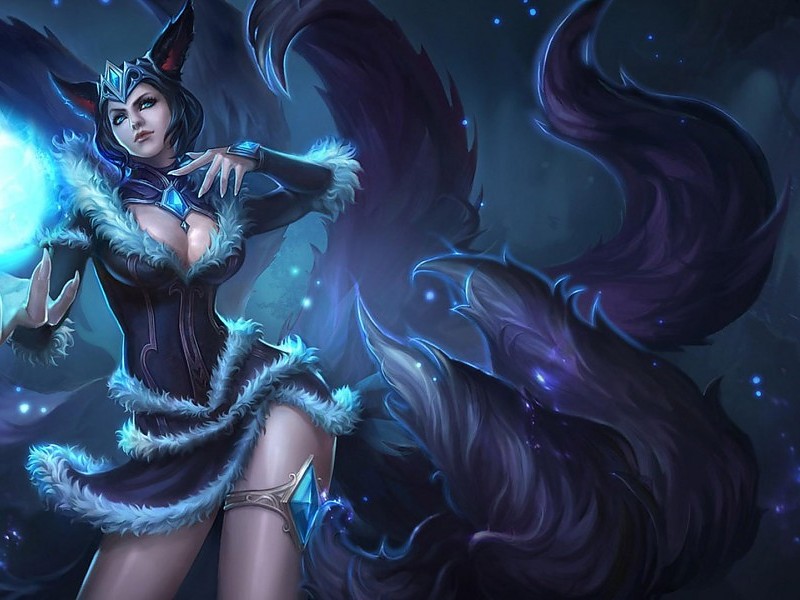 Ahri League Of Legends Wallpaper - Windows 7 Lol Theme - HD Wallpaper 