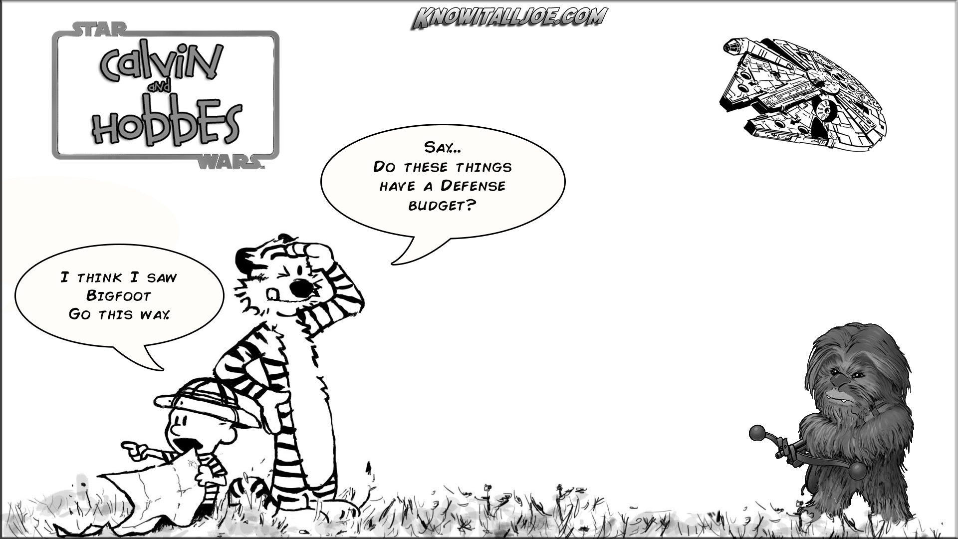 Calvin And Hobbes Svg - HD Wallpaper 