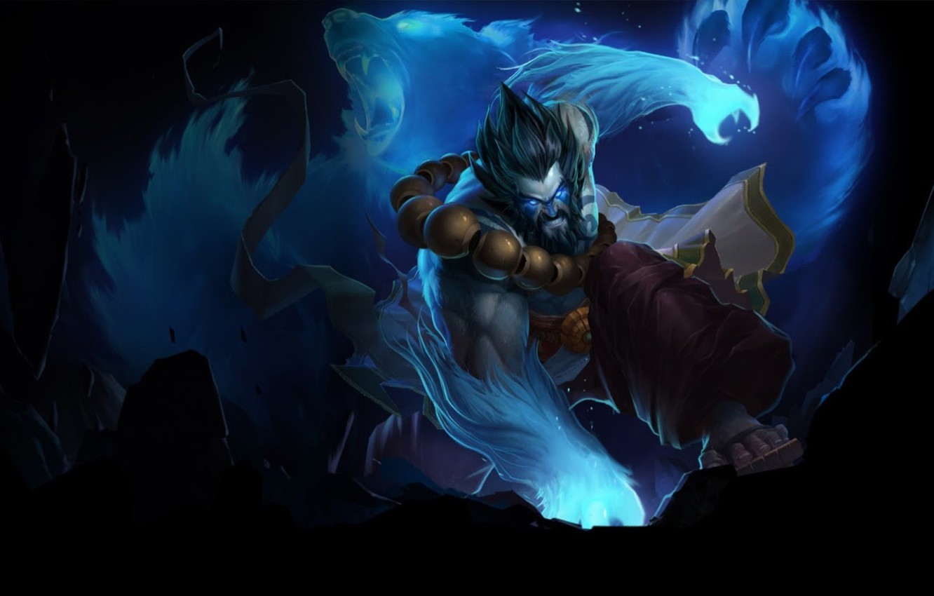 Photo Wallpaper Bear, League Of Legends, Lol, League - Spirit Guard Udyr Bear - HD Wallpaper 