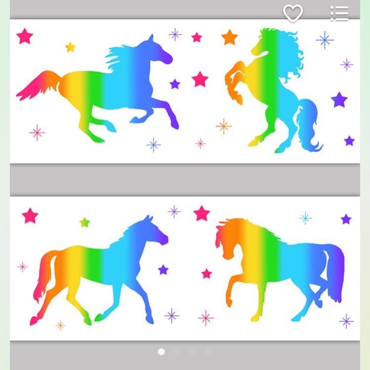 Rainbow Wild Horse Wallpaper Border Wall Art Decals - Anti Horse Racing - HD Wallpaper 