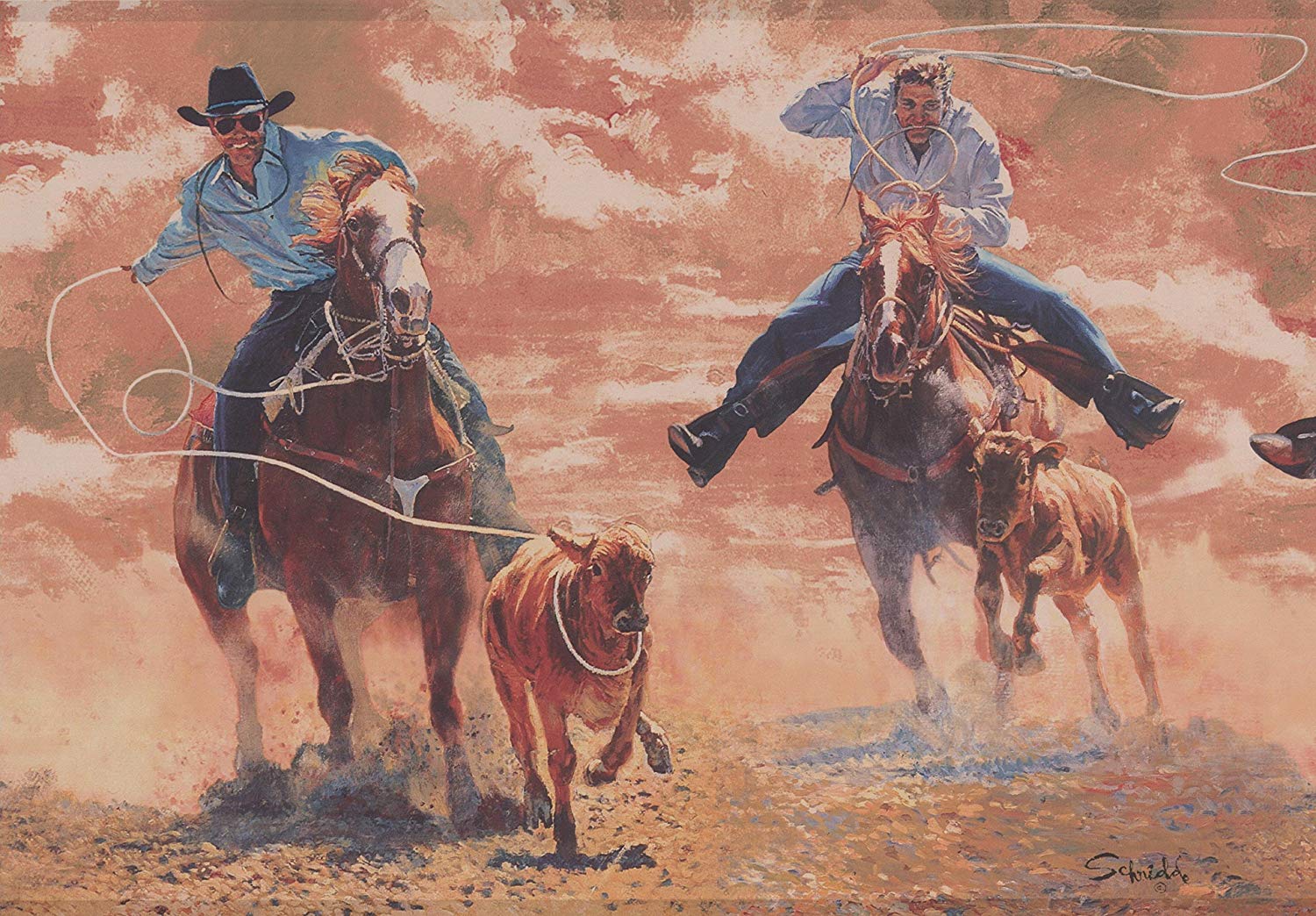 Hunters With Lasso Rope - HD Wallpaper 