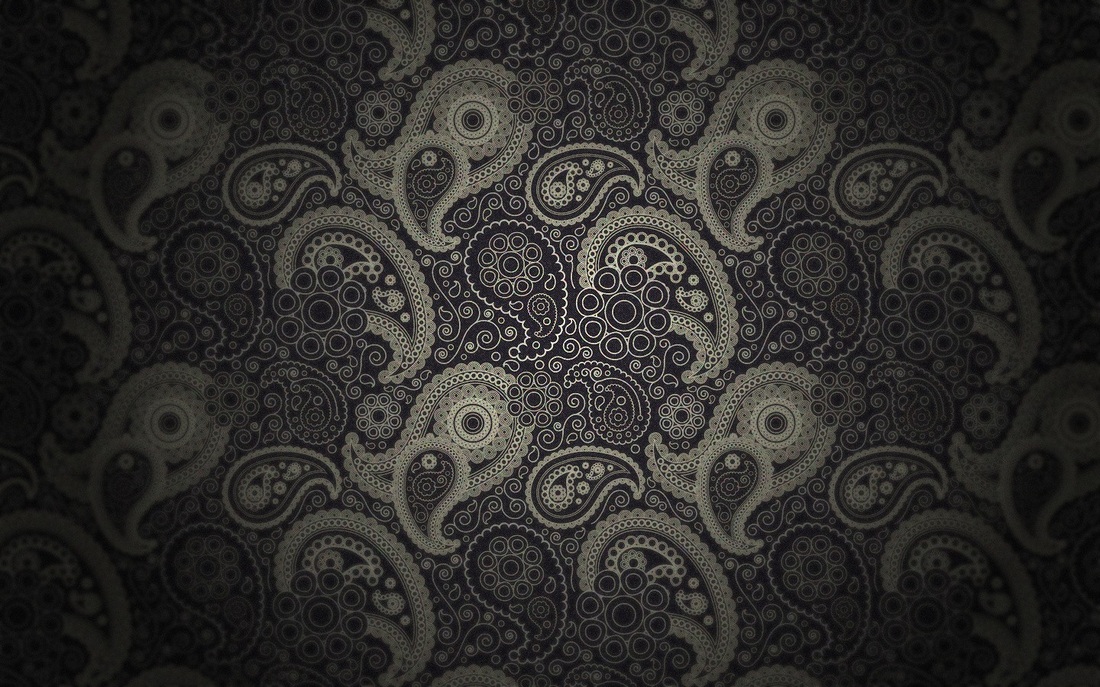 Background Paisley Black - HD Wallpaper 