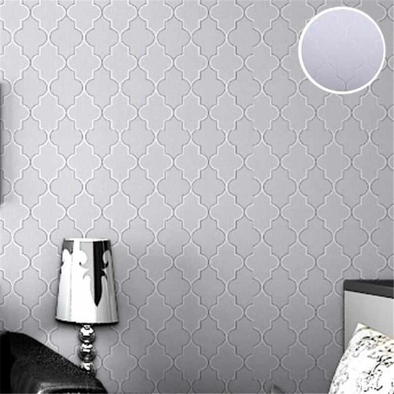 Moroccan Trellis Black White Wallpaper For Walls 3d - Papel De Parede Marroquino Cinza - HD Wallpaper 