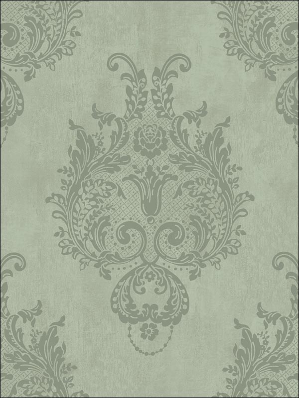 Damask Wallpaper 1111404 By Seabrook Wallpaper For - Wallpaper - HD Wallpaper 