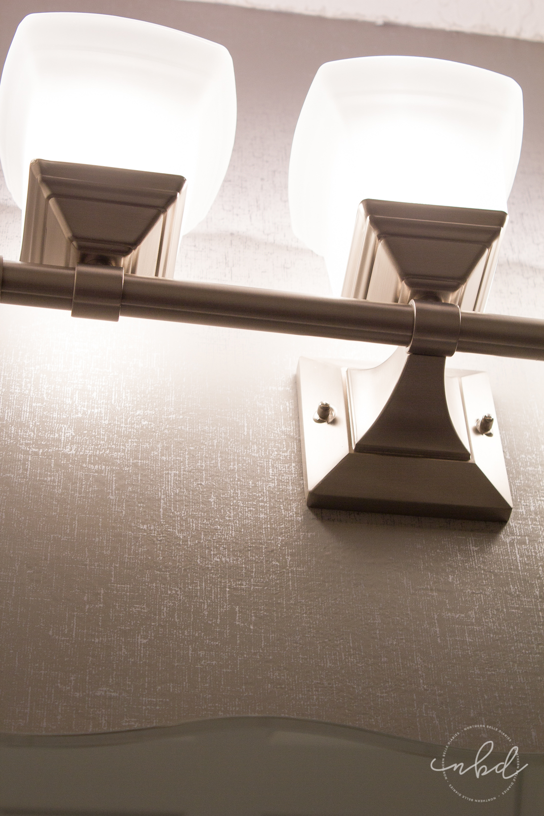 Elegant Half Bath On A Budget Using Devine Color Wallpaper - Architecture - HD Wallpaper 