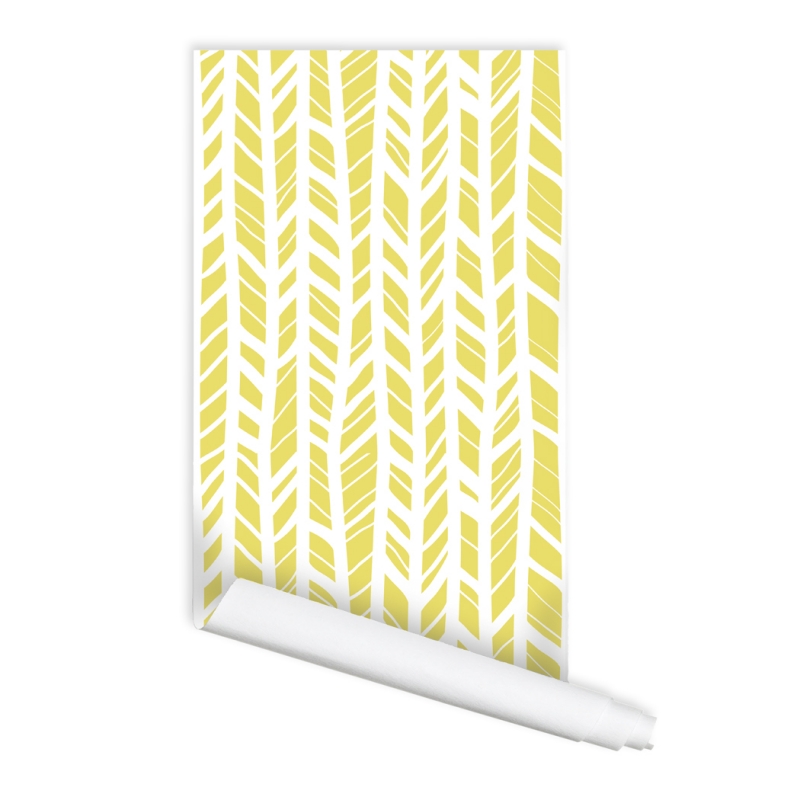 Chevron Pattern Abel Peel & Stick Repositionable Fabric - Hand Drawn Herringbone Pattern - HD Wallpaper 