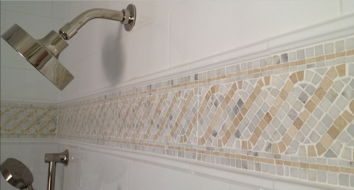 Modern Bathroom Wallpaper Ideas - Decorative Trim For Bathroom - HD Wallpaper 