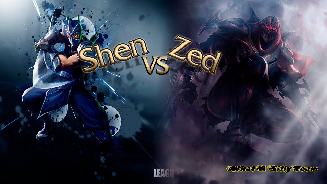 League Of Legends Zed Vs Shen - HD Wallpaper 