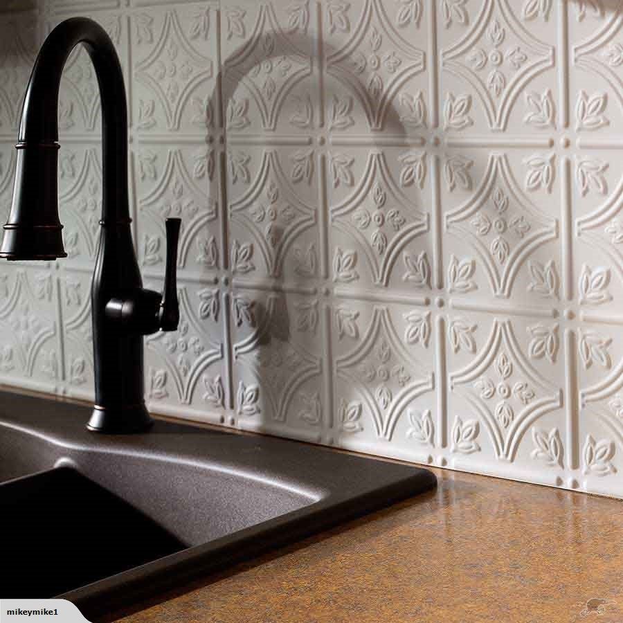 Fasade Traditional 1 Gloss White Backsplash Panel - HD Wallpaper 