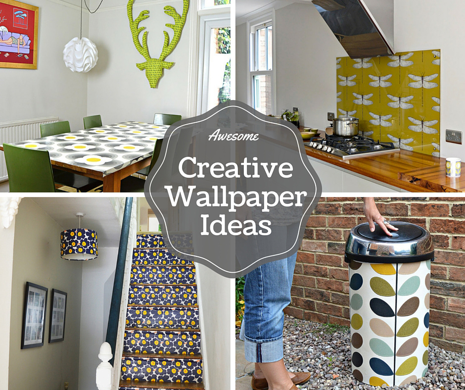 Awesome Creative Wallpaper Ideas For Decorating Your - Trash Can