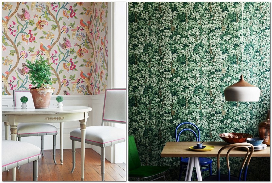 Green Leaf Wallpaper Interior - HD Wallpaper 