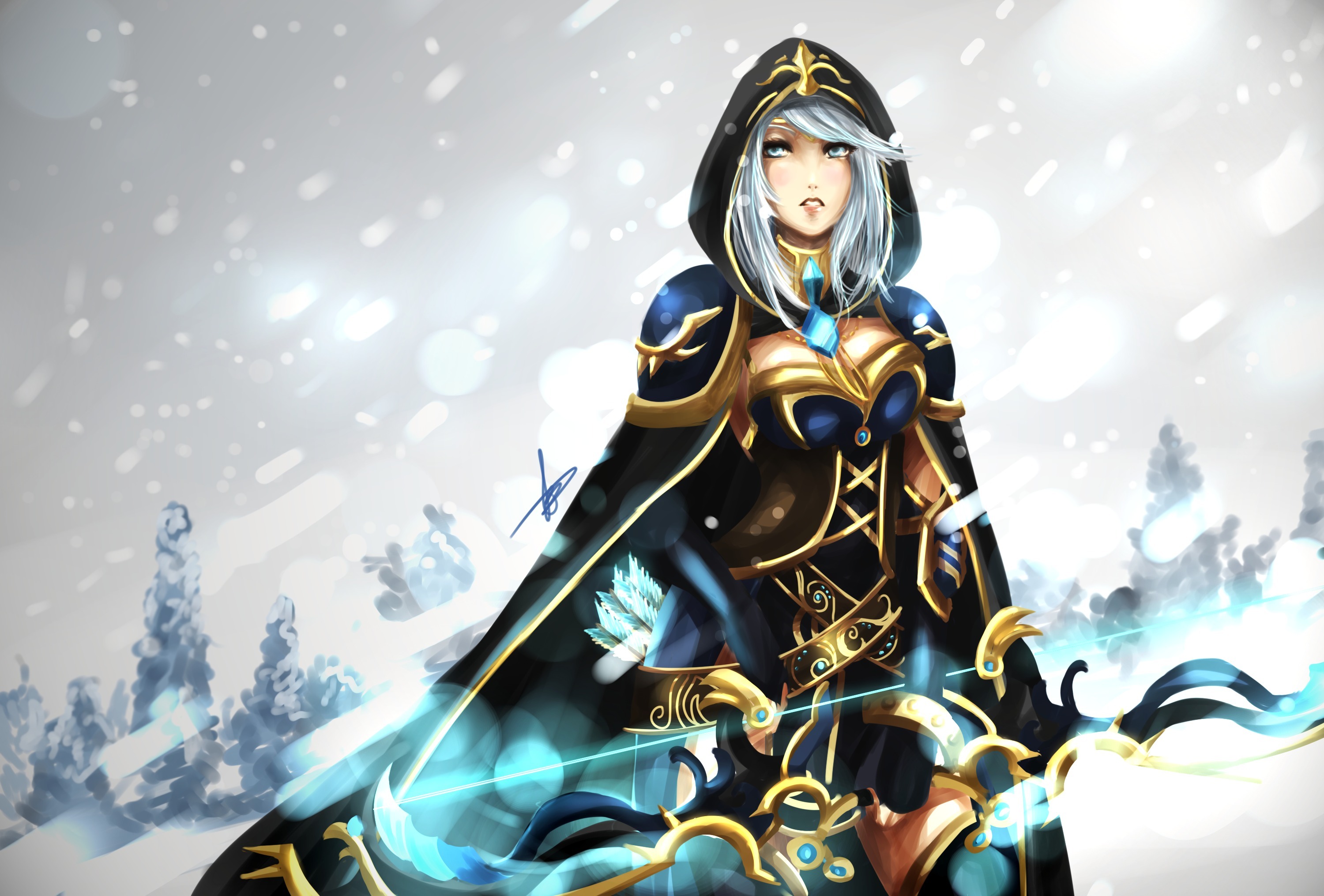 Ashe Wallpaper League Of Legends - HD Wallpaper 