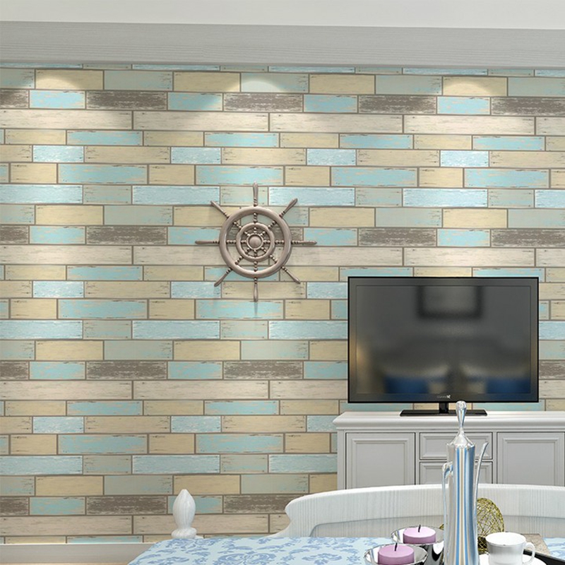 Modern Textured Brick Wallpaper For Wall Vinyl Wood - Revetement Mural Vinyle Cuisine - HD Wallpaper 