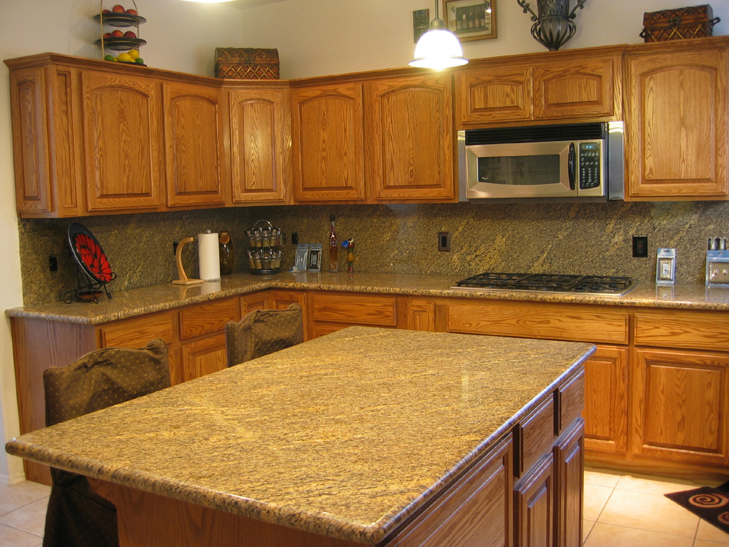 Kitchen Design With Granite Island - HD Wallpaper 