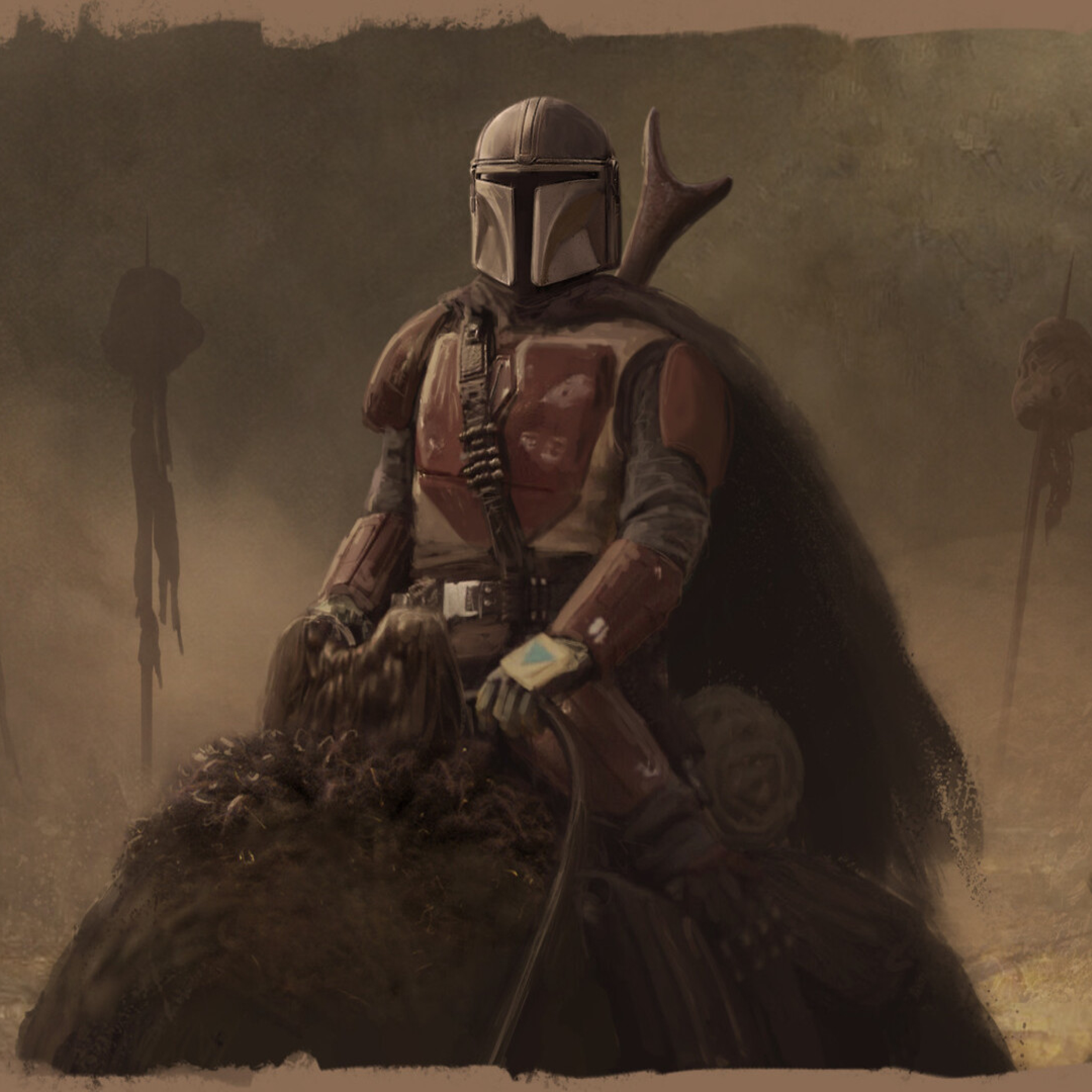Mandalorian Art - HD Wallpaper 