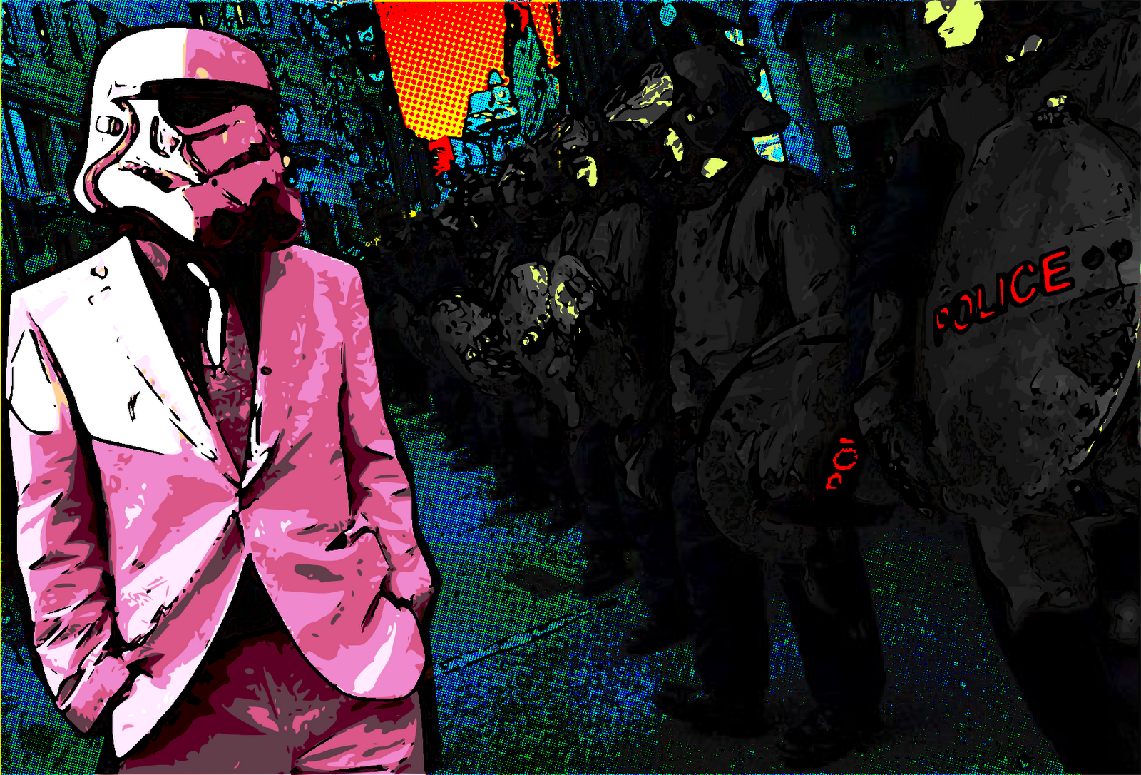 Storm Trooper In Suit - HD Wallpaper 