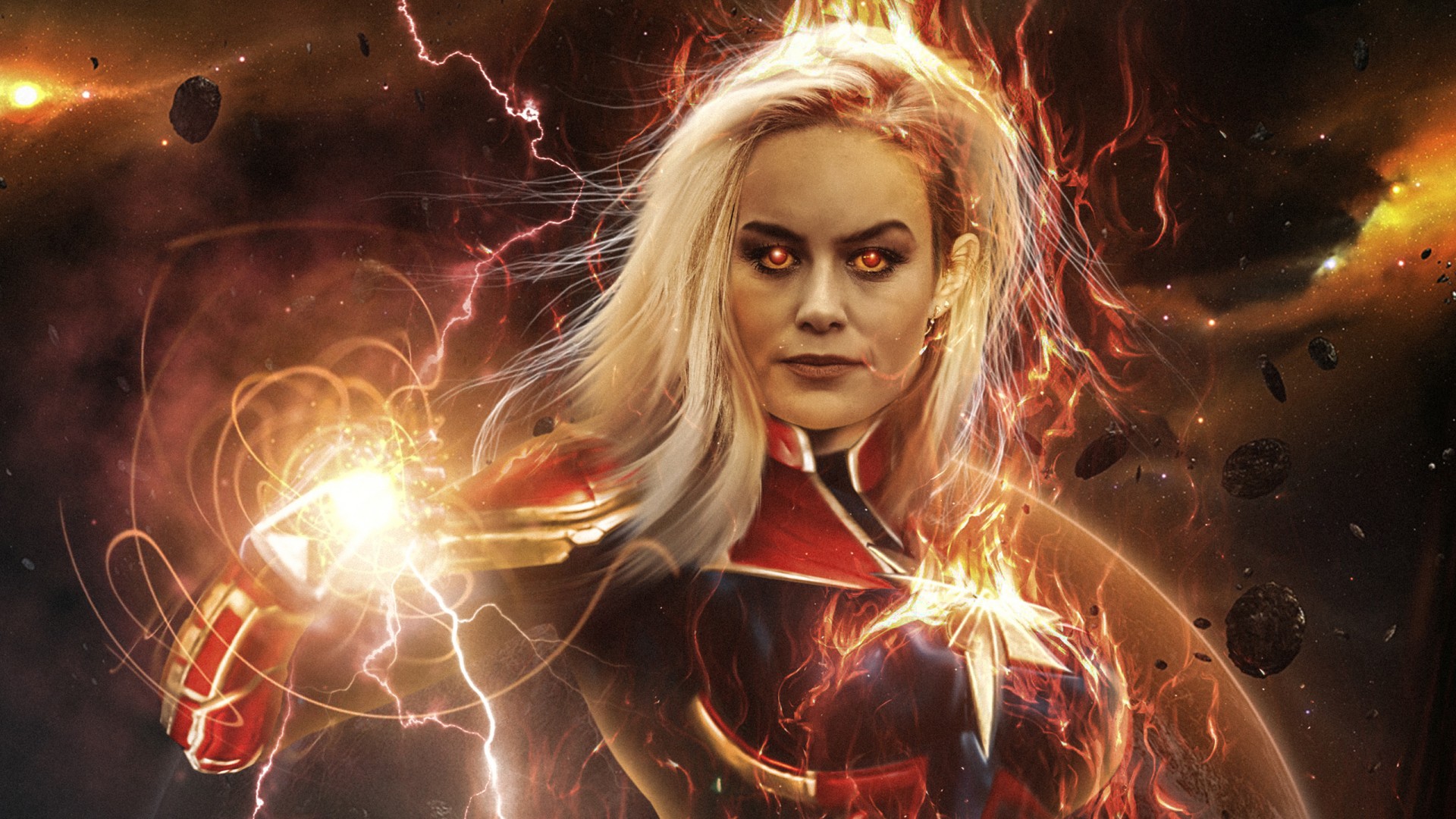 Captain Marvel Fan Art Wallpaper - Captain Marvel Ultraraw - HD Wallpaper 