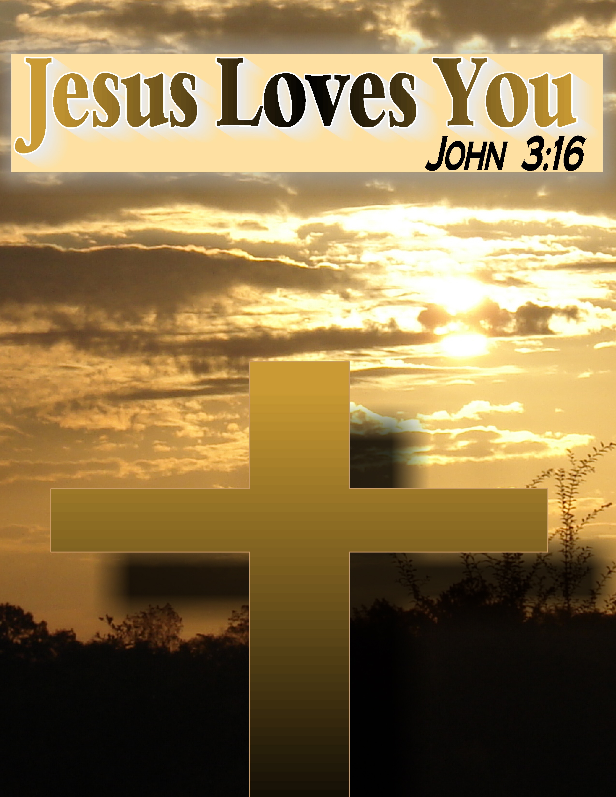 Jesus Loves U And Me - HD Wallpaper 