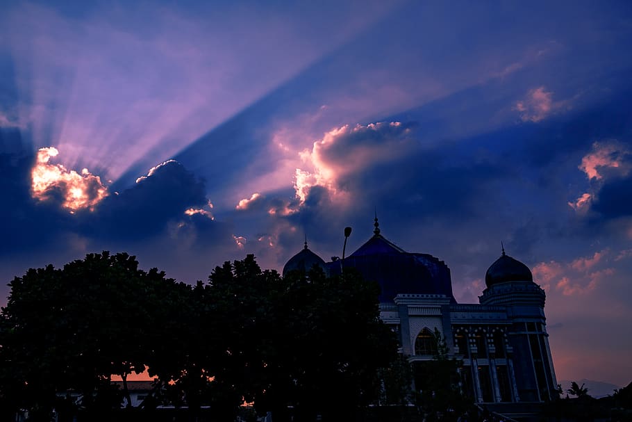 Indonesia, Bandung, Sunset, Tsm, Sky, Burn, Mosque, - Evening - HD Wallpaper 