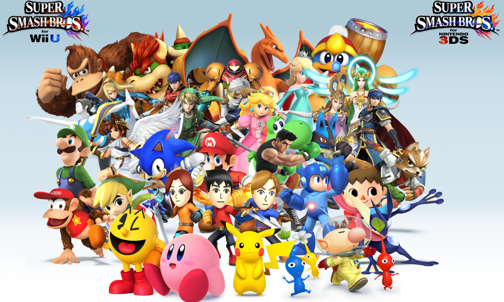 Super Smash Bros 3ds Wallpaper - Super Smash Bros Group - HD Wallpaper 
