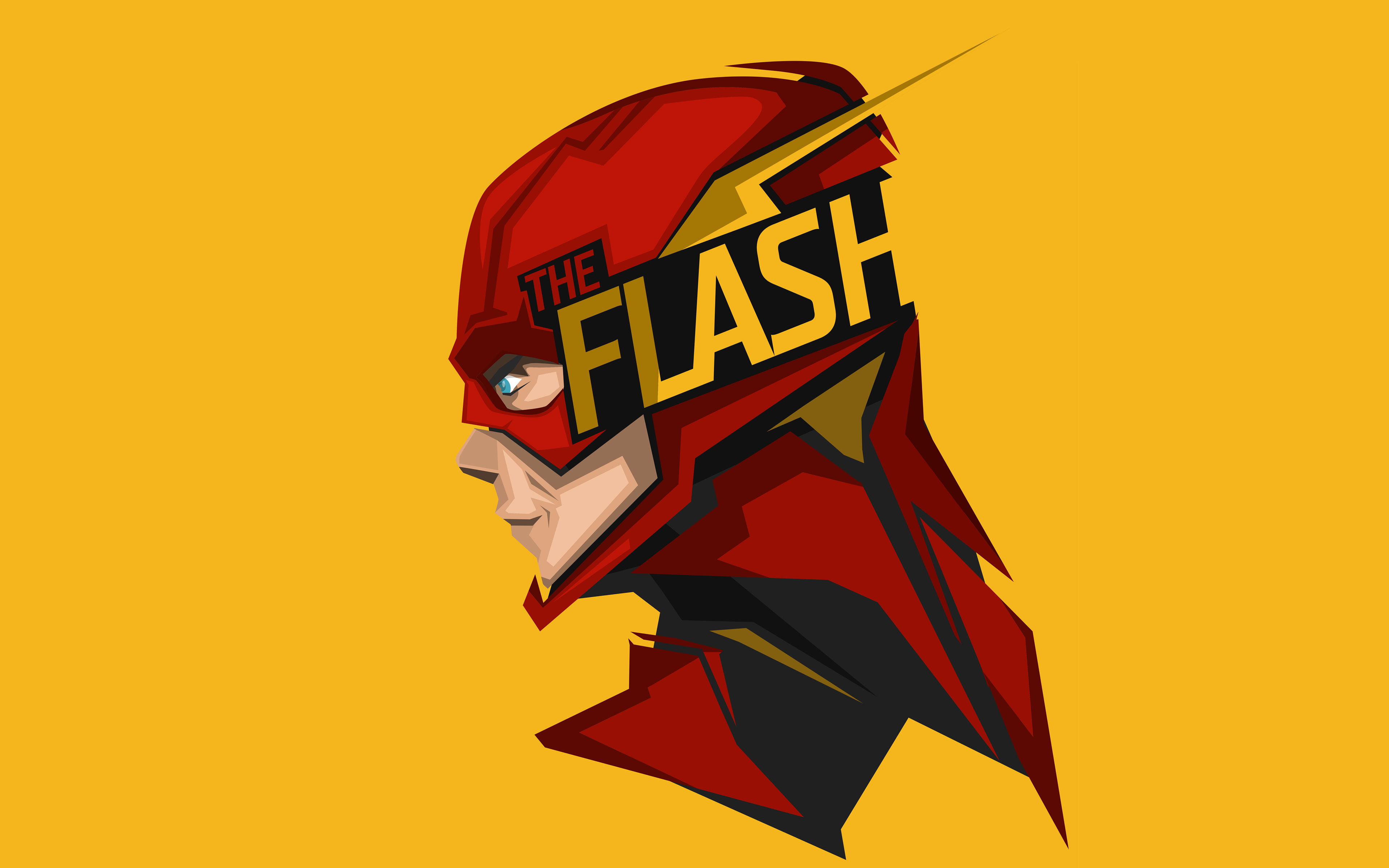 The Flash Minimal Artwork 4k 8k Wallpapers - Flash Wallpaper Hd - HD Wallpaper 