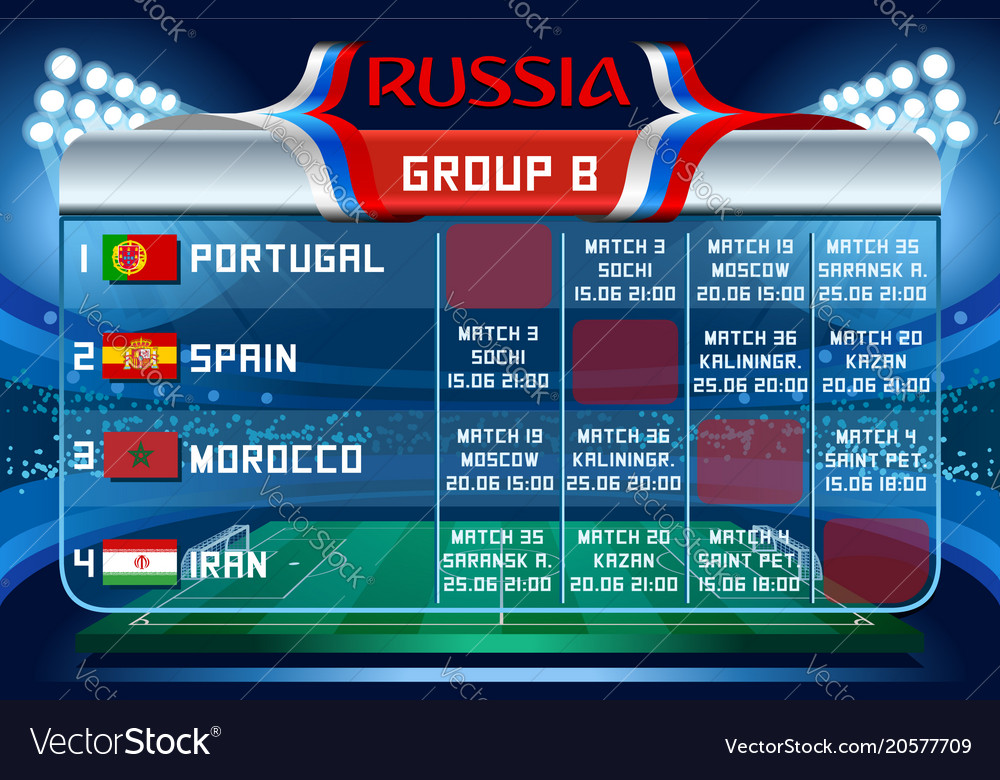 World Cup 2018 Match Schedule Table - HD Wallpaper 