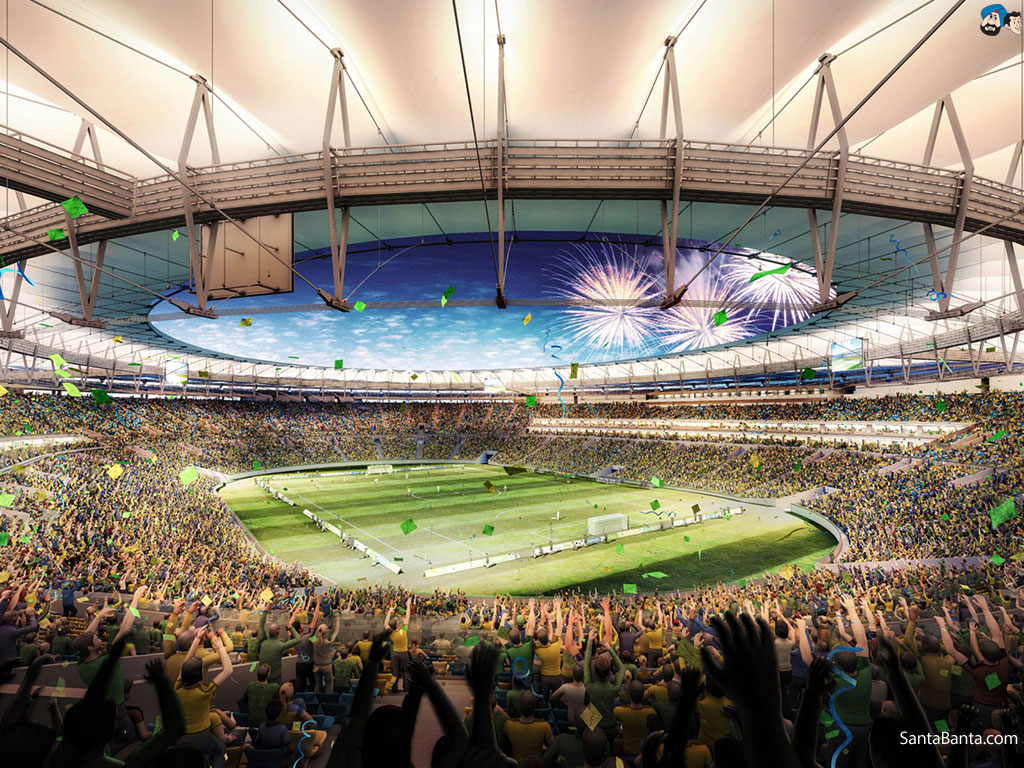 Fifa World Cup - Maracana Rio De Janeiro Brazil - HD Wallpaper 
