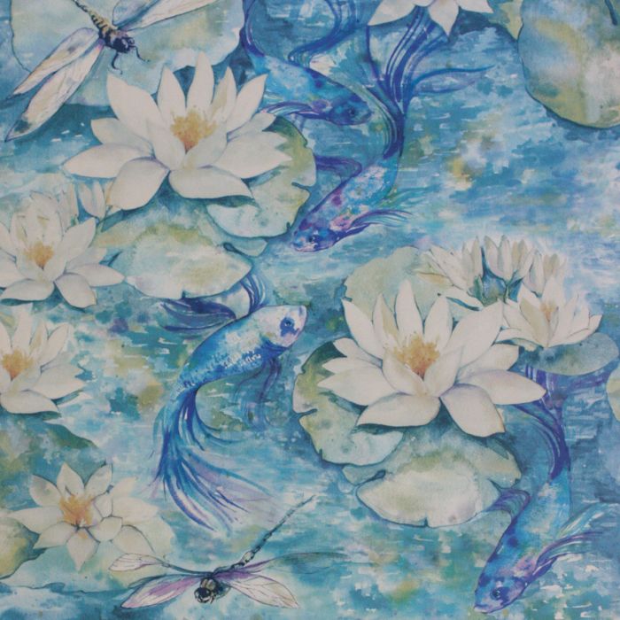 Matthew Williamson Water Lily Fabric - HD Wallpaper 
