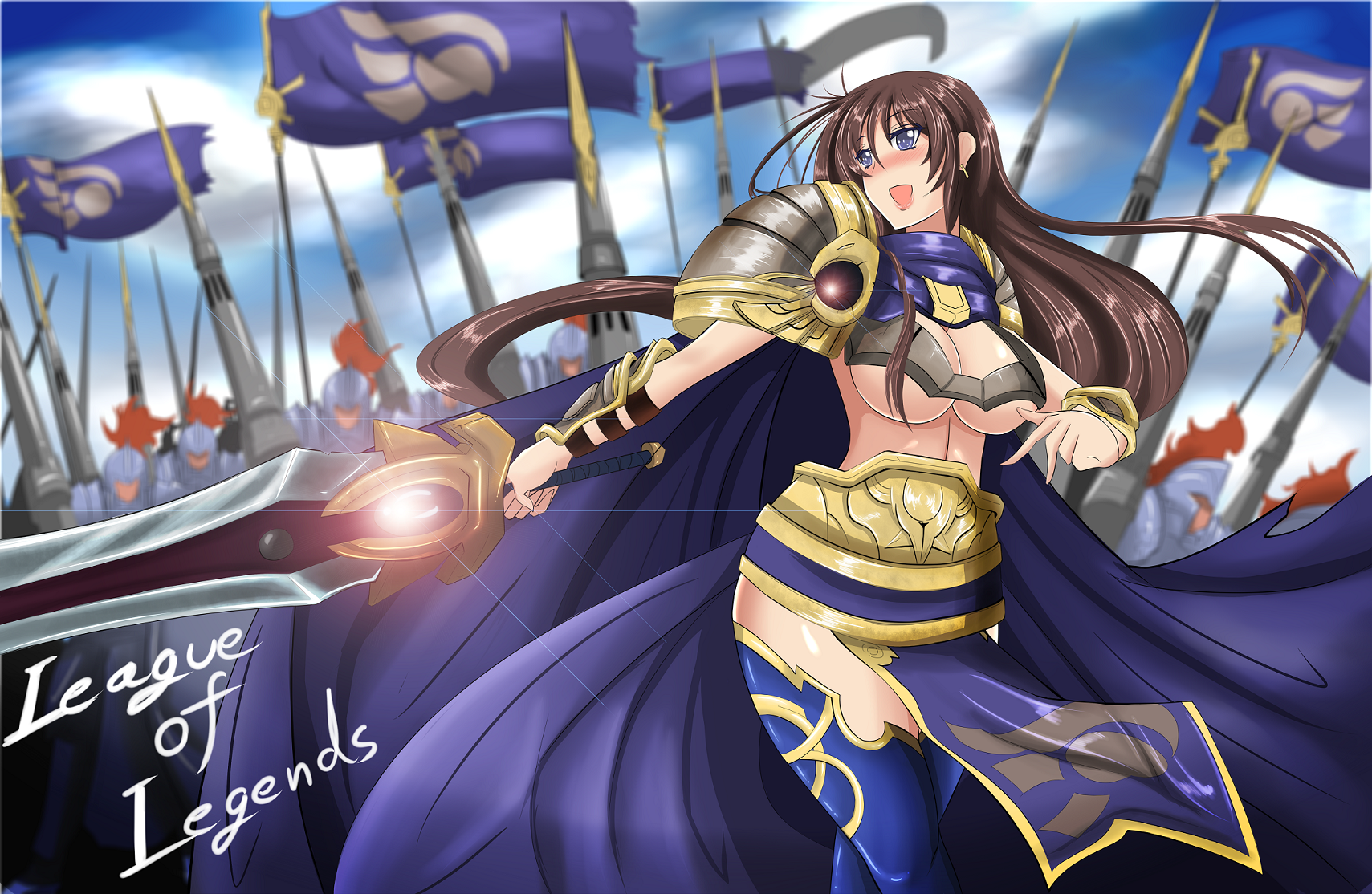 Female Garen By Torahimemax Gender Swap Bend Hd Wallpaper - League Of Legends Garen Female - HD Wallpaper 